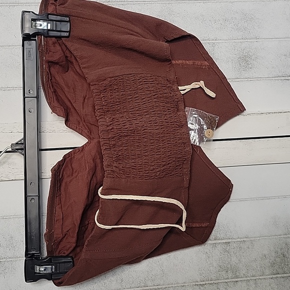 Nwot Free People No Business Here Top Small Brown Cropped - Picture 4 of 5